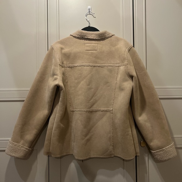 Vintage Izod women’s faux suede, Sherpa lined jacket Size large - Picture 11 of 12